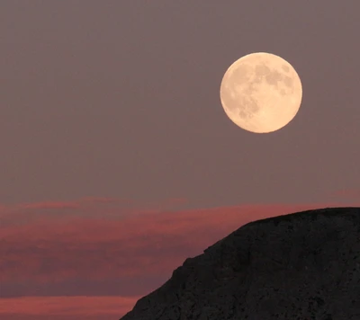 pleine lune, paysage, lune, nature, nuit