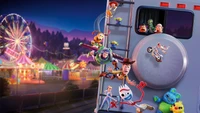 Toy Story 4 Aventura no Carnaval com Woody, Buzz, Forky e amigos