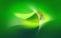 windows 7, microsoft windows, operating system, green, graphic design