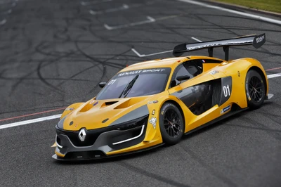 Renault Sport Prototyp: Dynamisches Gelbes Supercar auf der Strecke