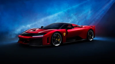 феррари f80, ferrari f80, суперкар, 2025, красные машины