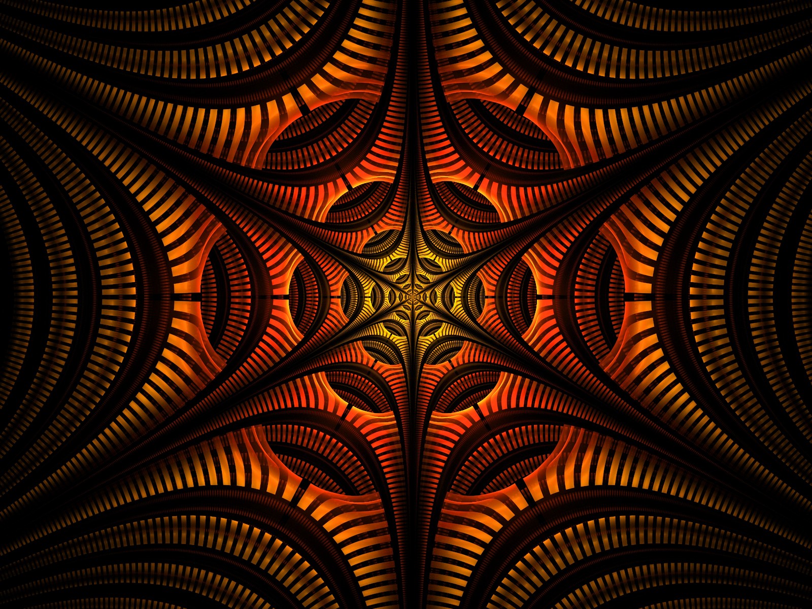 Descargar fondo de pantalla fractal, simetría, arte fractal, patrón, arte psicodélico