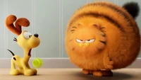 Garfield and Odie Playful Encounter