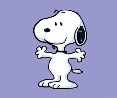 Snoopy: O icônico beagle de desenho animado com uma postura brincalhona