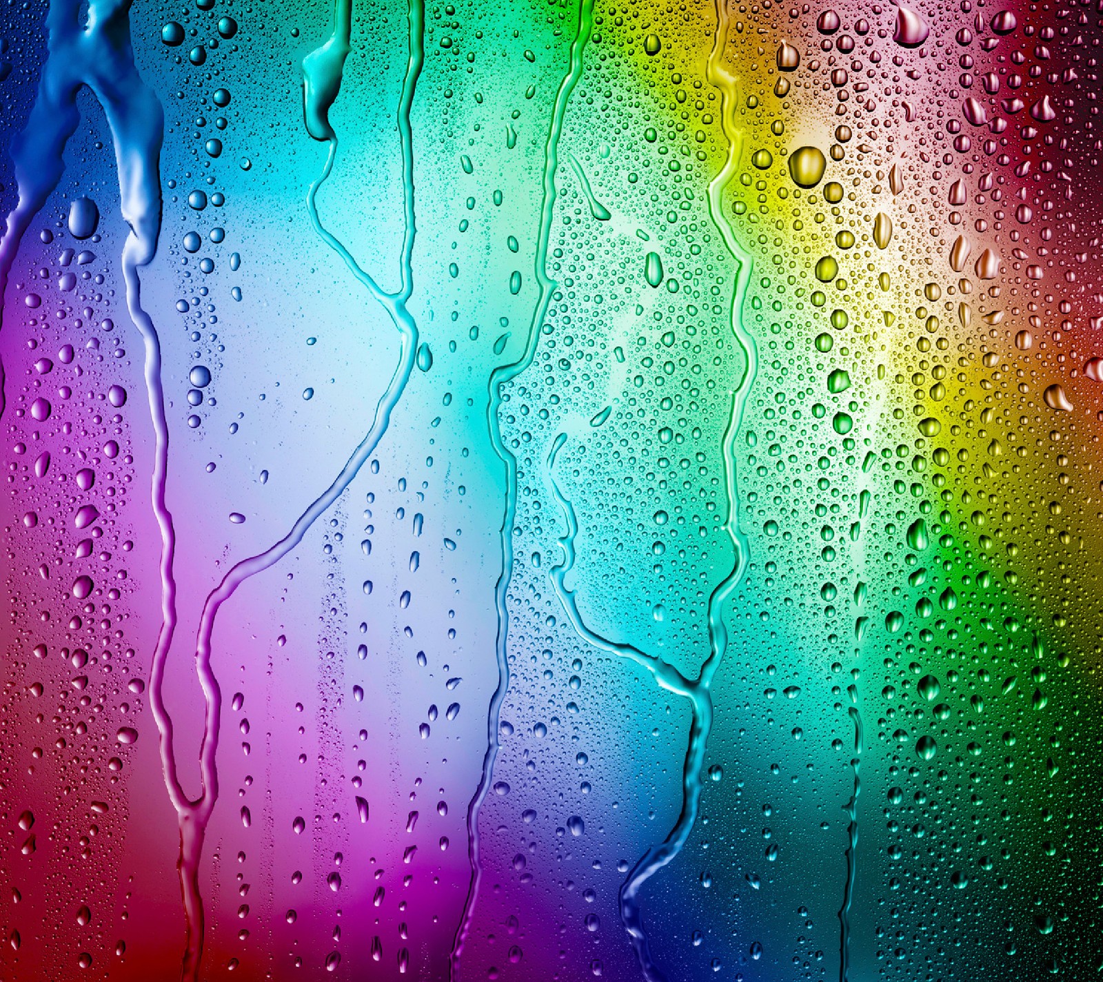 Um close de gotas de chuva coloridas em uma janela (droid razr, maxx, motorola, razr, razr hd)