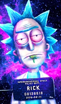 Rick Sanchez : Carte d'identité du Département de Police Spatiale Interdimensionnelle