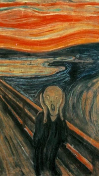 art, the scream wallpaper