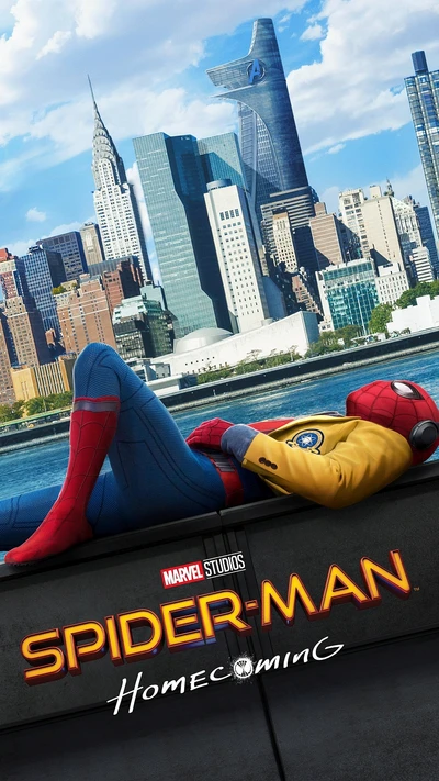 2017, retour à la maison, film, affiche, spider man