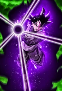 anime, ball, schwarz, drache, goku