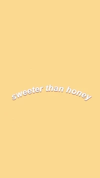 sweet, pastel yellow, yellow, sweeter that honey, aesthetic wallpaper