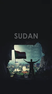 diseño, mapa, sudán, sudan