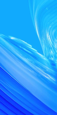 Abstract Blue Waves Wallpaper for Android Devices