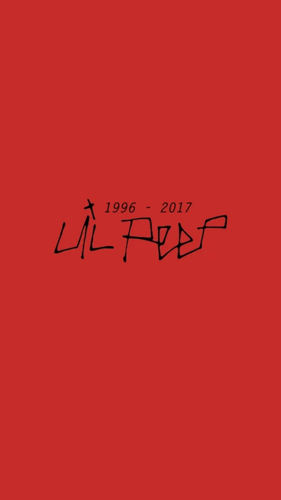 Papel de parede em homenagem a Lil Peep: 1996 - 2017