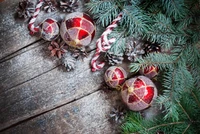 Festive Holiday Decor: Christmas Ornaments and Evergreen Accents