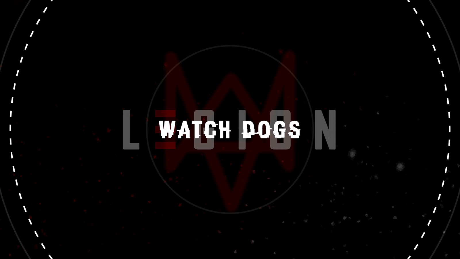 Una foto en blanco y negro de un logo de watch dog (watch dogs legión, watch dogs legion, watch dogs 3, videojuego, logotipo)