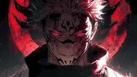 Sukuna: Der dunkle Geist von Jujutsu Kaisen - 5K Anime Kunst