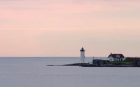 mer, balise, tour, océan, horizon