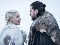 game of thrones, jon snow, daenerys targaryen, fur, fur clothing