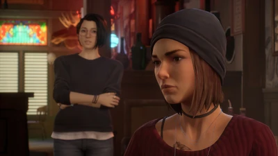 Эмоциональный момент между персонажами в "Life is Strange: True Colors