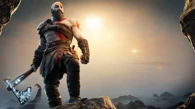 Kratos: El Dios de la Guerra en los Campos de Batalla de Fortnite.