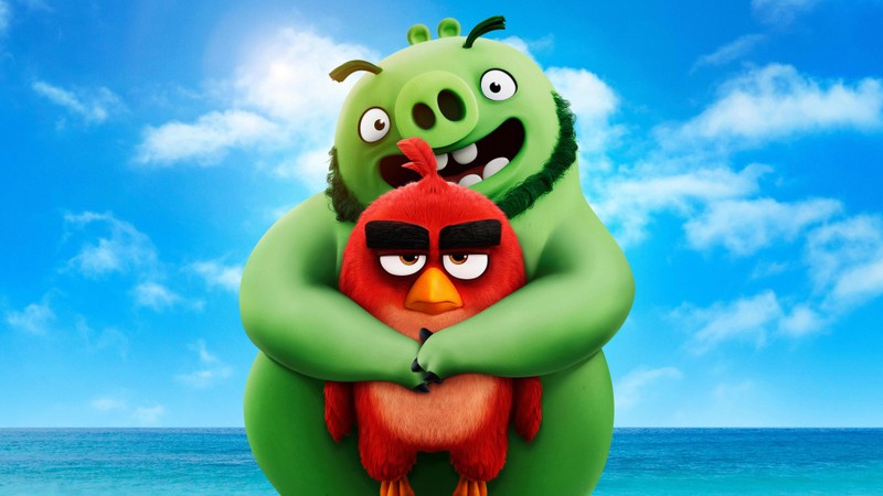 Обои по мотивам фильма «гневные птицы» hd (angry birds фильм 2, angry birds movie 2, красный, леонард)