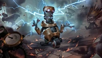 MK1 Wrenchbot Surrounded by Chaos in Legends of Runeterra