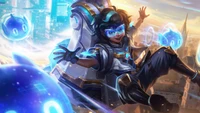 Pulsefire Milio: Ein Dynamisches Abenteuer in League of Legends Wild Rift Splash Art