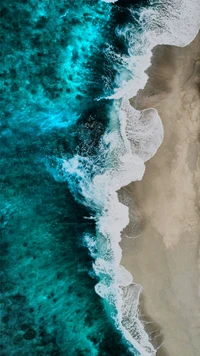 city, water, ocean, falls, wave wallpaper