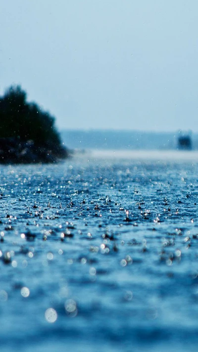 nature bleue, mer bleue, paysage, nature