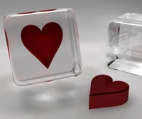 caja, cubo, corazón