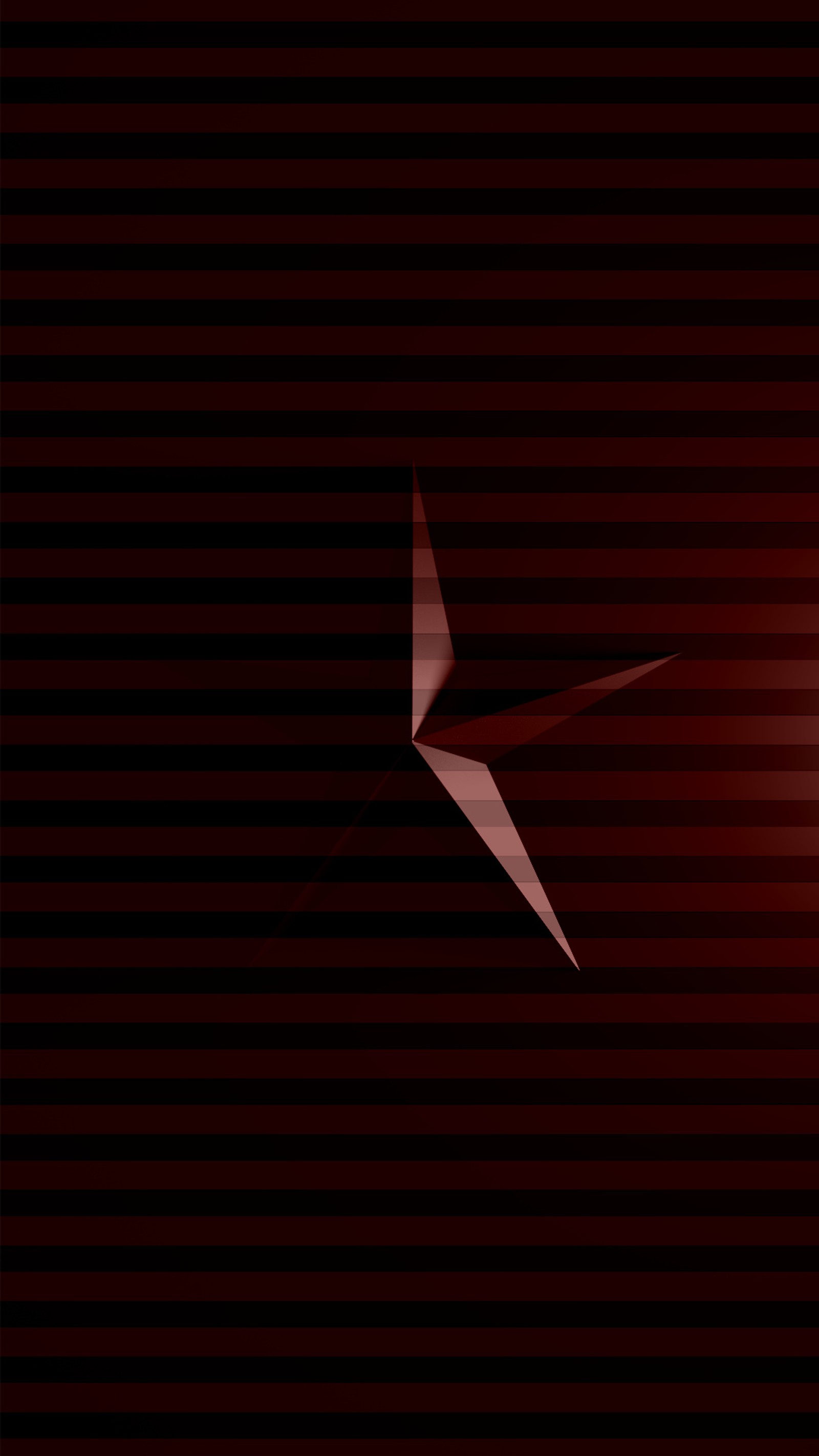 A close up of a red and black background with a star (black, dark, red, star, stripes)