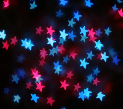 Colorful Star Bokeh Inspired by America