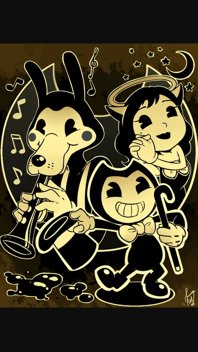 Boris, Bendy, and Alice: The Ink Machine Gang