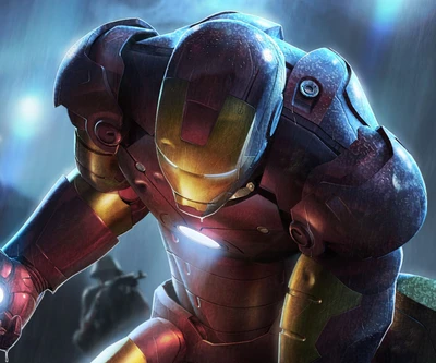 Iron Man: Un héroe emerge en la lluvia