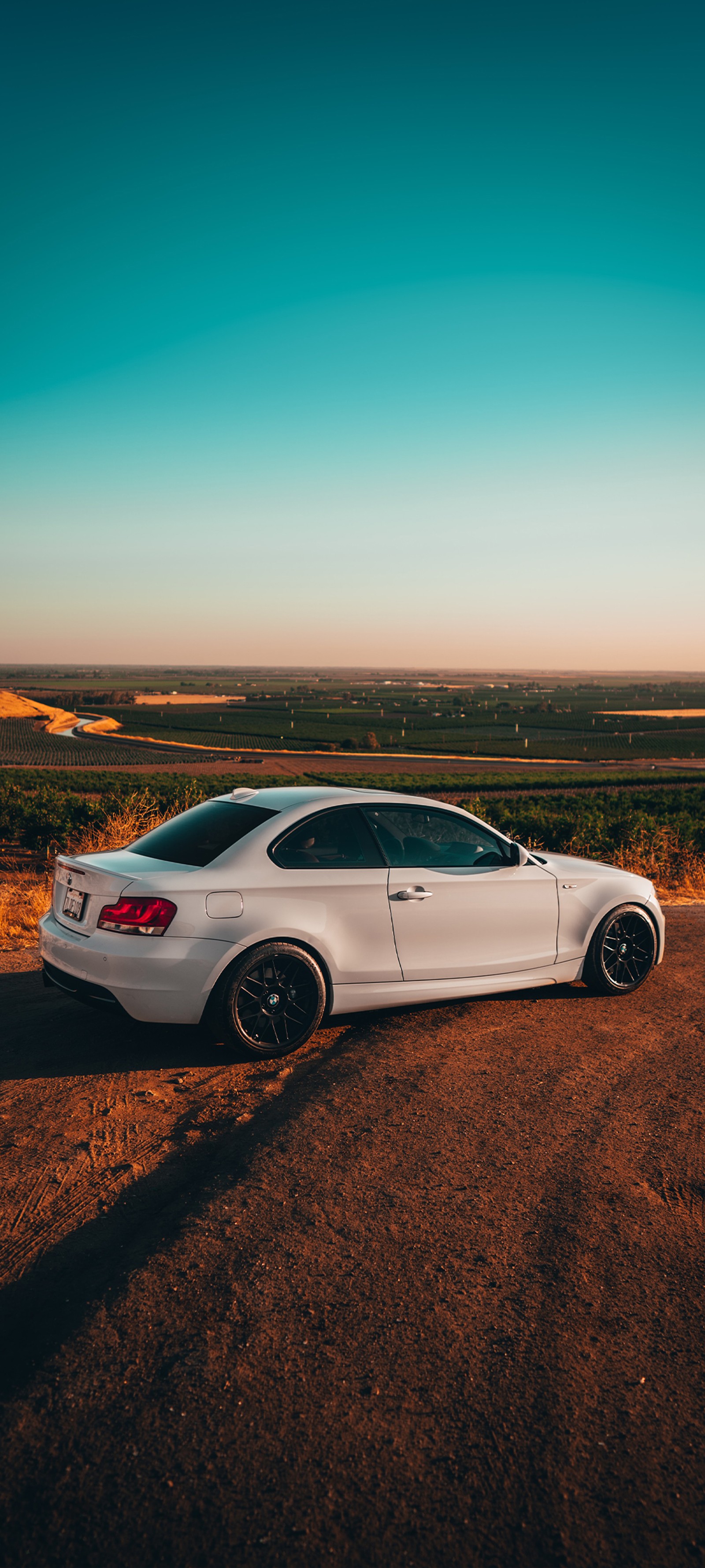 Arafed white car parked on a dirt road in the middle of a field (cars, bmw 1 series, bmw, bmw x4, hatchback)