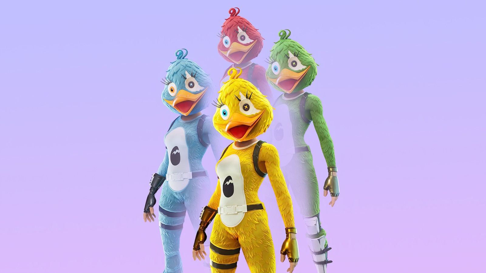 fortnite, fortnite battle royale, video game, quackling, skin wallpaper