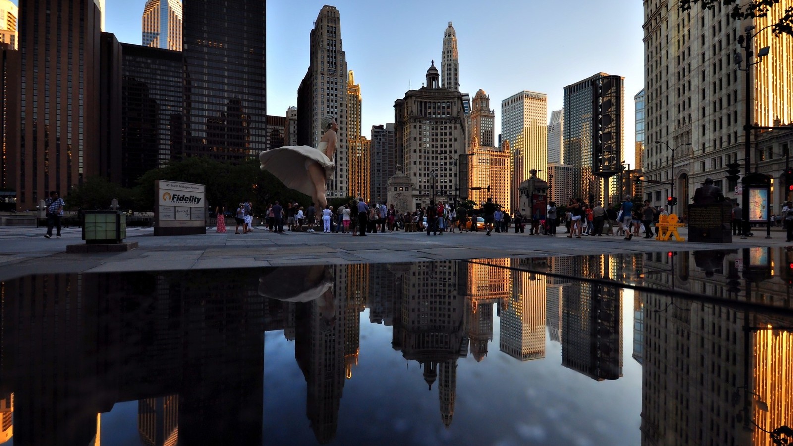 chicago, skyscraper, city, reflection, cityscape Download Wallpaper