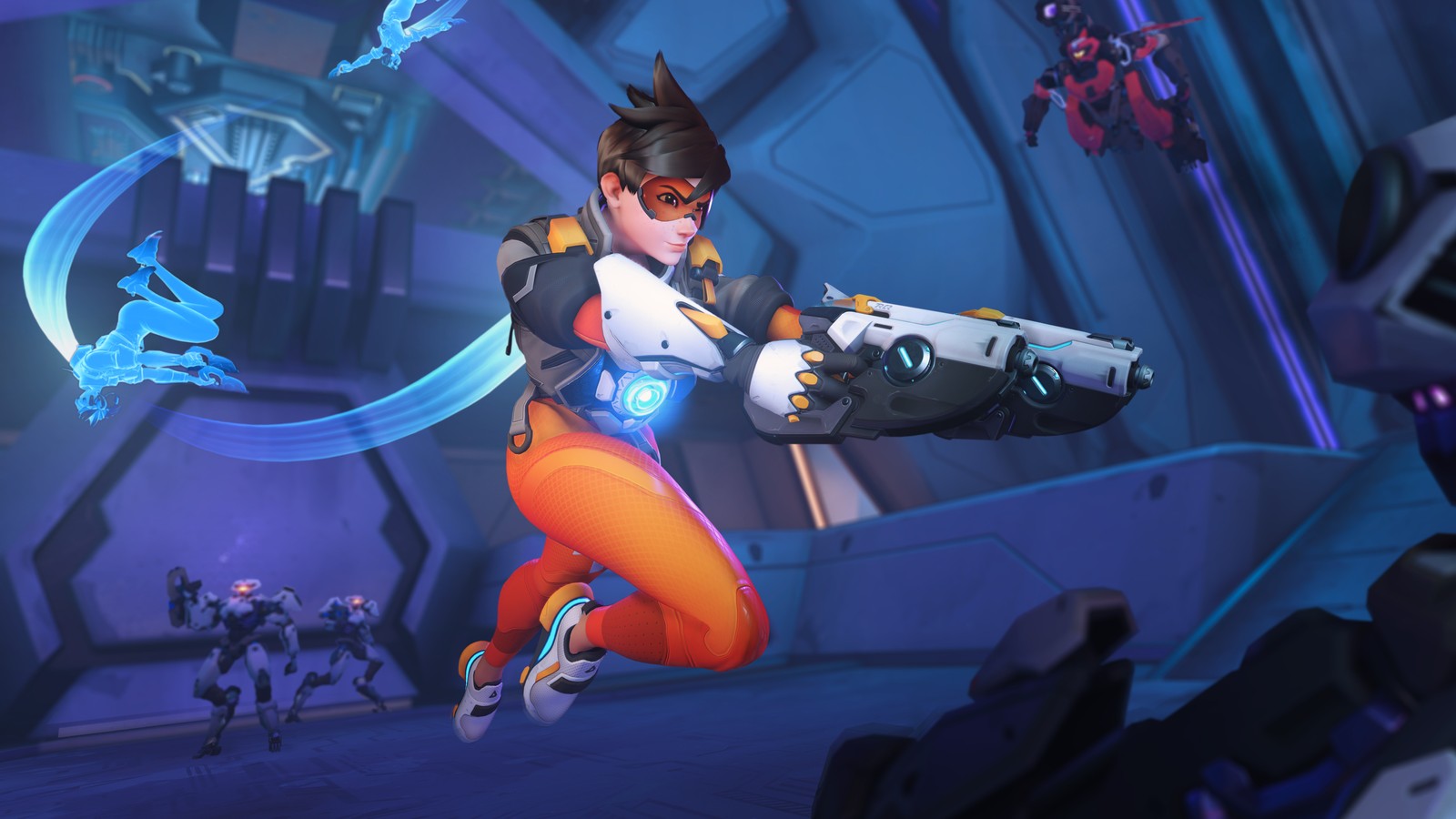 Le nouveau personnage d'overwatch est une héroïne avec une arme (tracer, overwatch 2, jeu vidéo, overwatch)