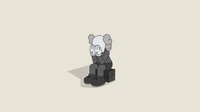 kaws triste, kaws sad, kaws sozinho, humor triste, kaws