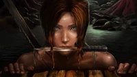 lara croft, tomb raider, composición digital, pc game, ilustración