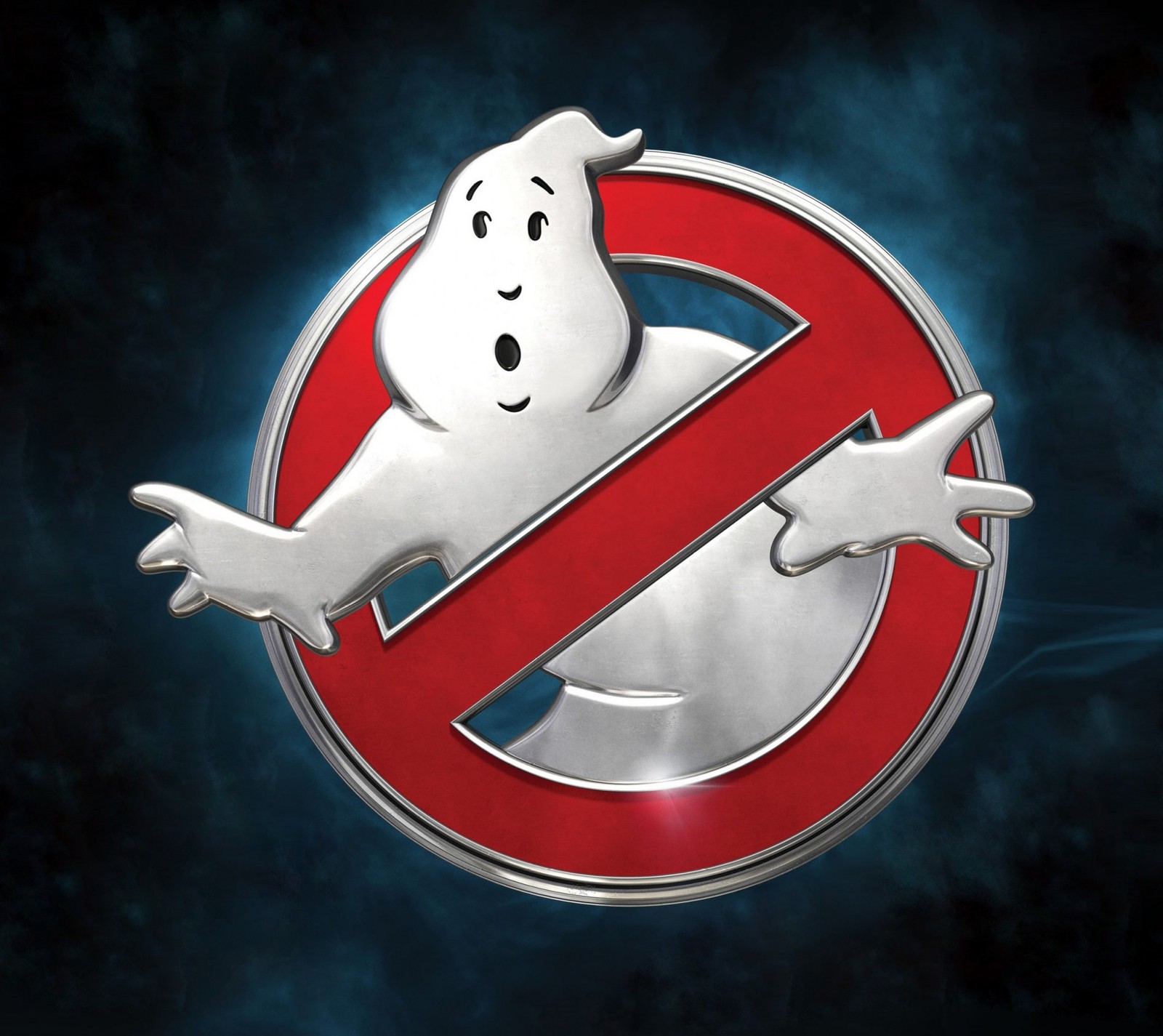 ghost, ghostbusters, red, white Download Wallpaper