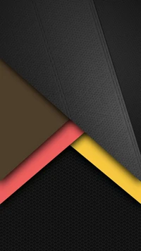 Capas abstractas del diseño de materiales en colores de Android