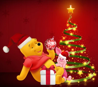 disney, feliz natal, winnie pooh, natal