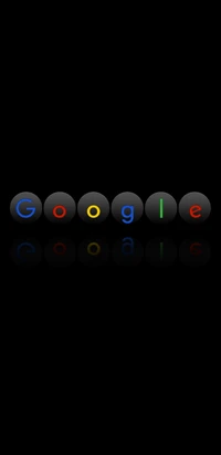 Logo de Google avec des lettres colorées sur fond sombre