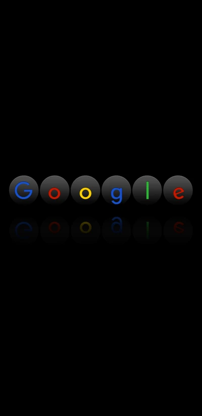 Google Logo with Colorful Letters on Dark Background