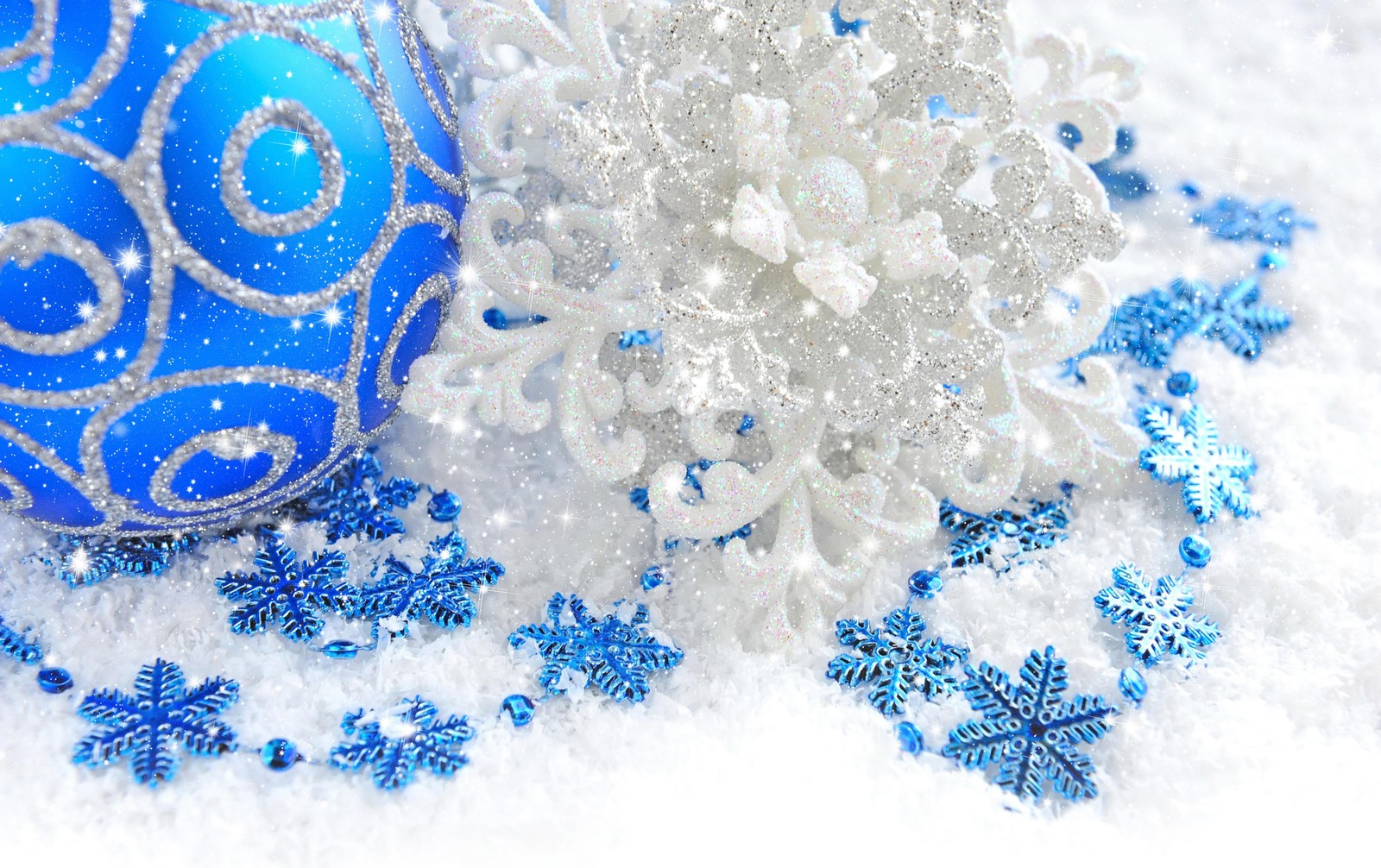 christmas day, blue, snowflake, pattern, winter wallpaper