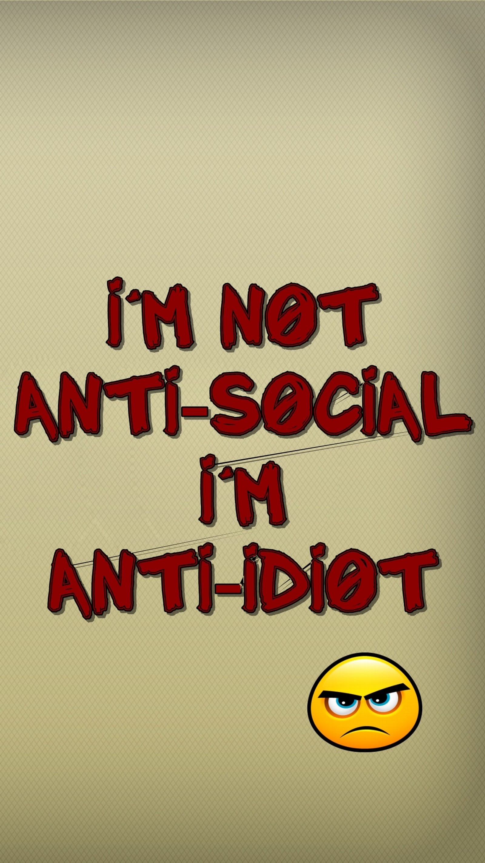 Hay una imagen de un cartel que dice que no soy antisocial (anti social, genial, vida, vivir, nuevo)