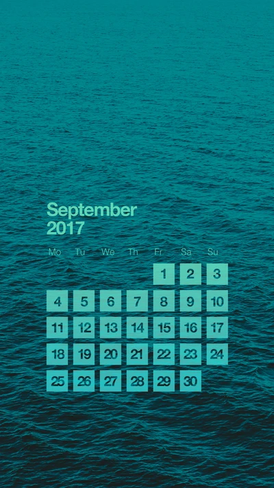 septiembre, calendario, cal