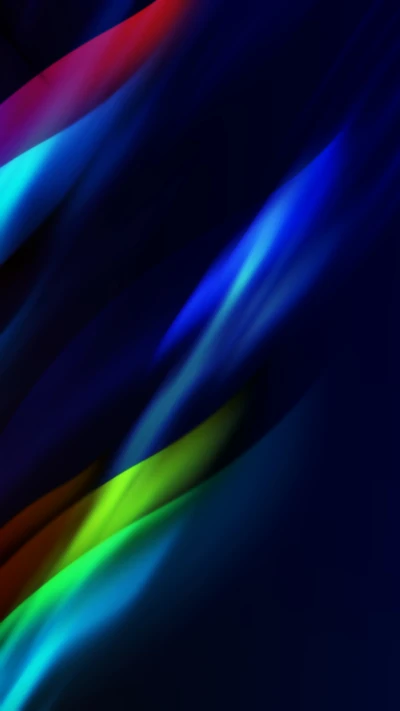 Olas vibrantes de color: Composición abstracta 2016