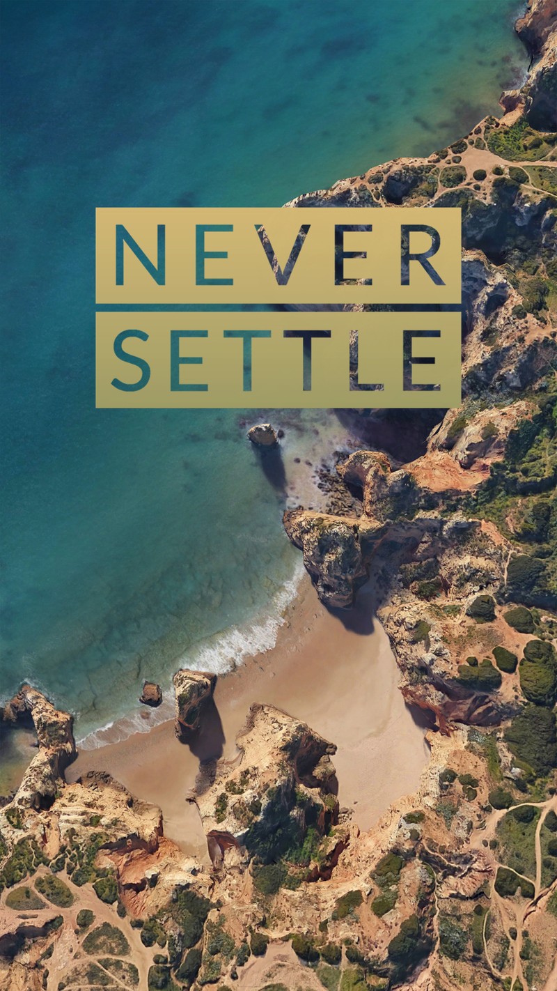 Изображение пляжа с цитатой (никогда, never settle, neversettle, oneplus, oneplus3)